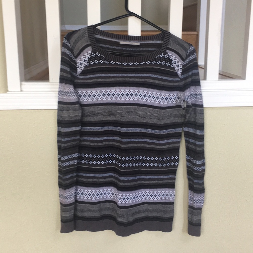 Black patterned sweater
